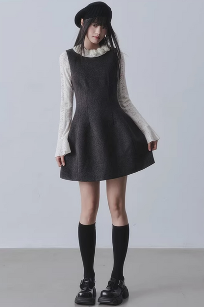 Hepburn Woolen A-Line Dress