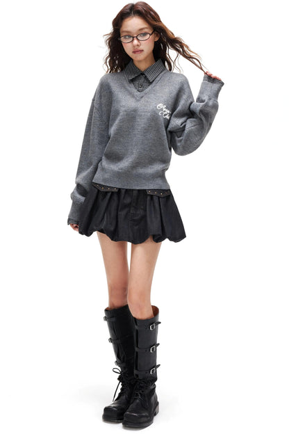 Floral Bud A-Line Skirt