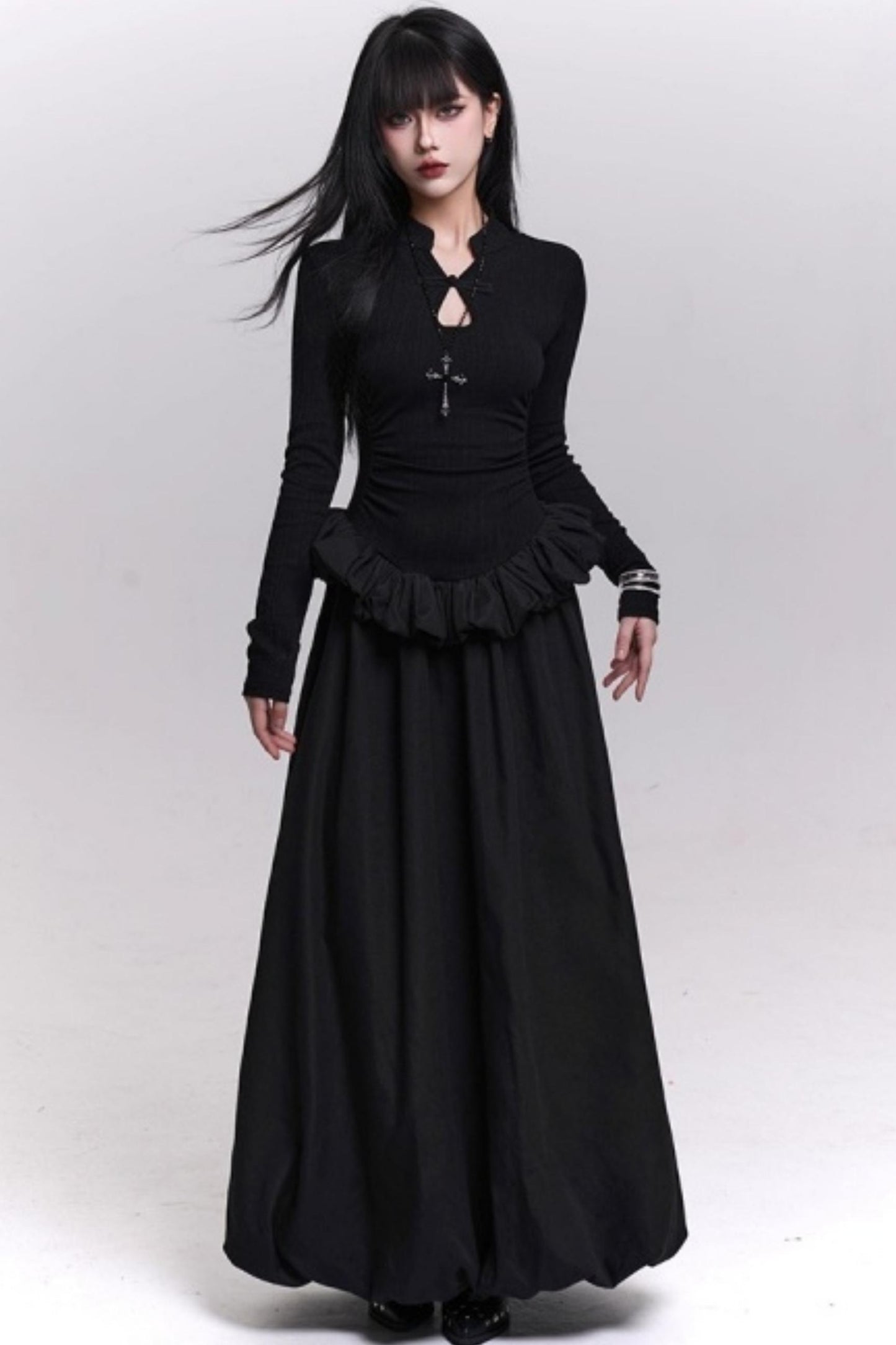 Ghost Girl Gray Knit Dress