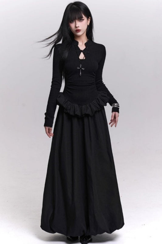 Ghost Girl Gray Knit Dress