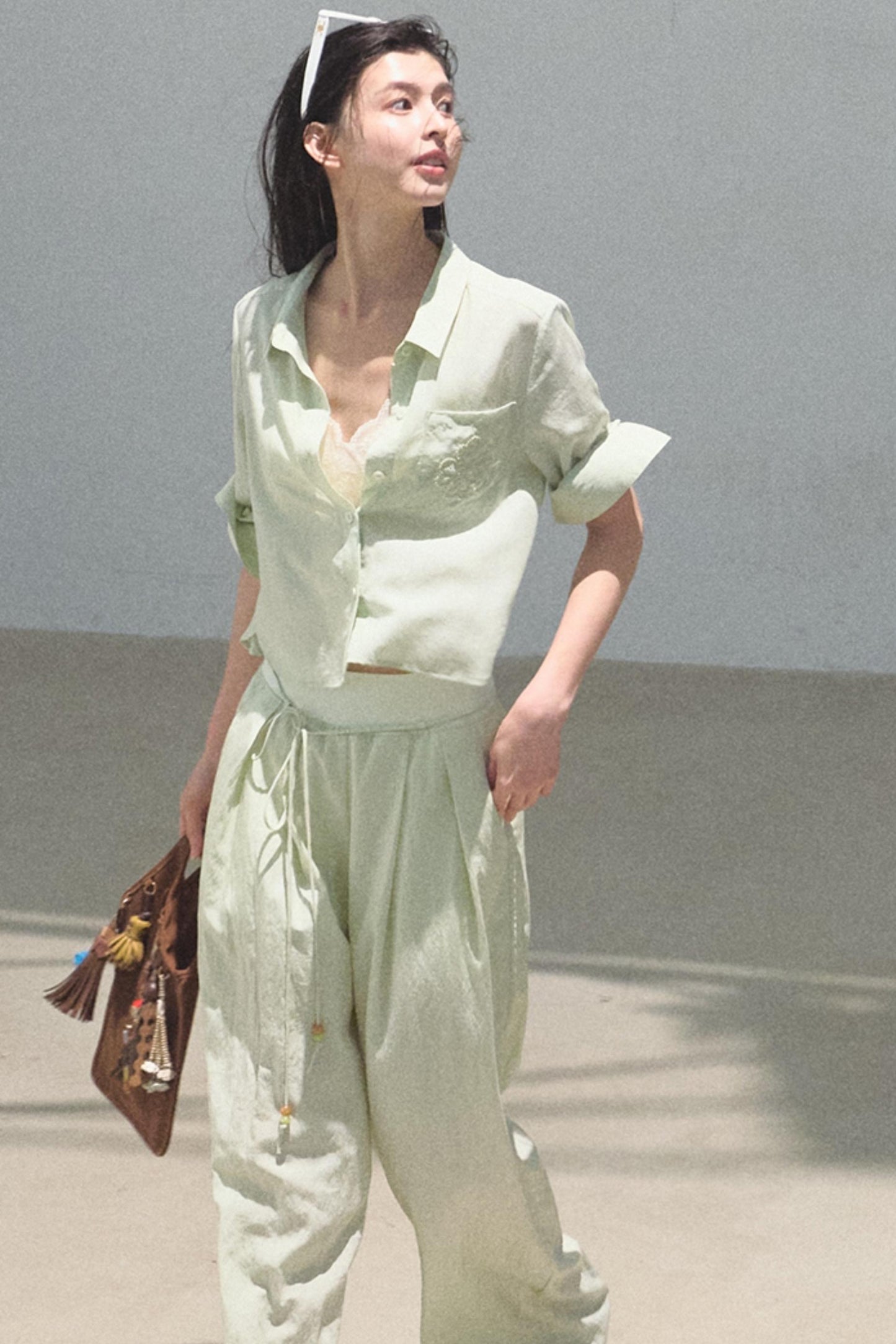 Lake Lyocell Beaded Shirt