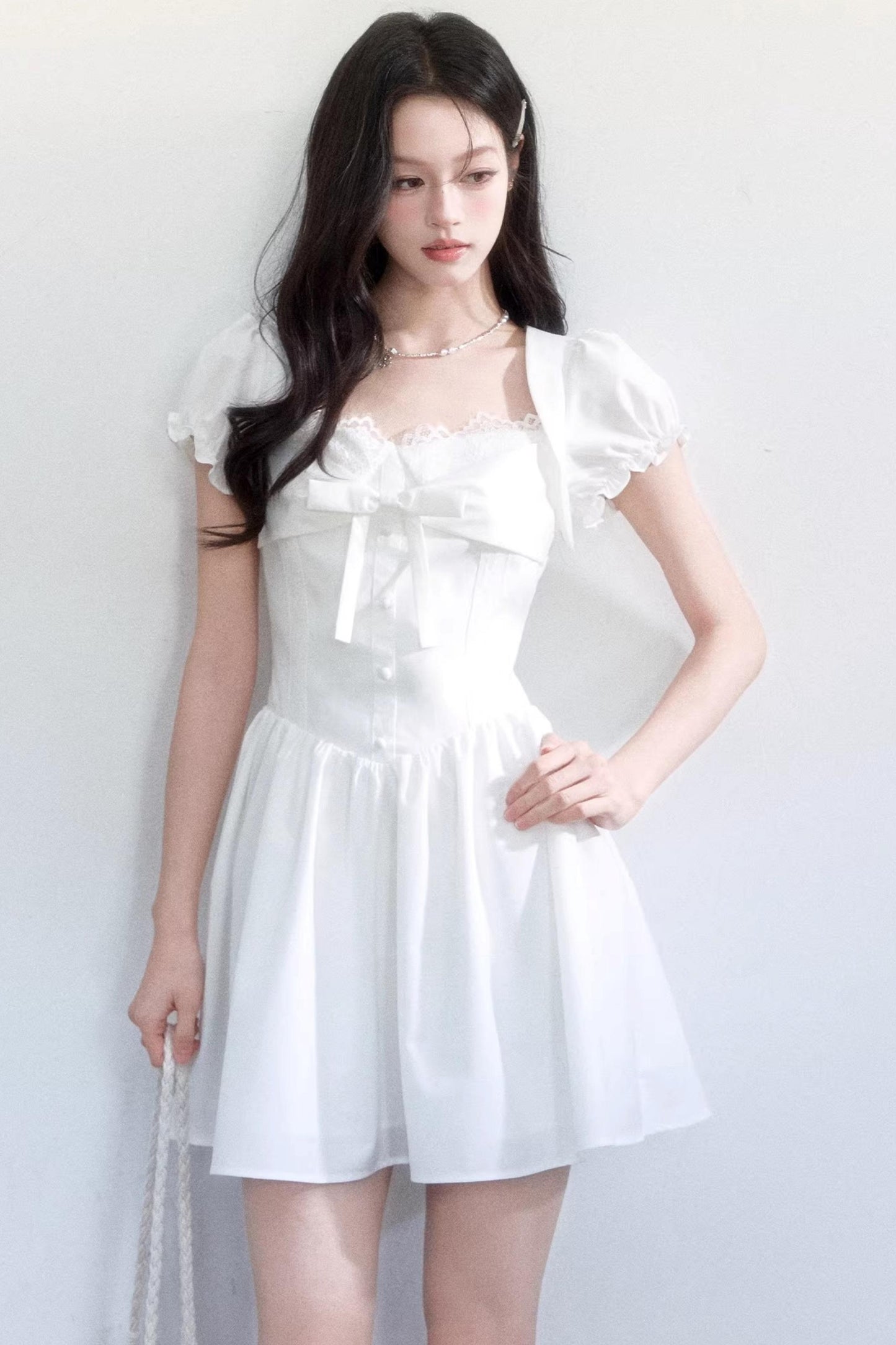 Sweet Bow Slim Dress