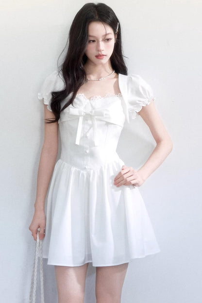 Sweet Bow Slim Dress