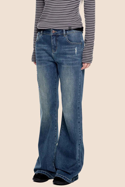 Micro-Flared Vintage Bell-Bottom Pants