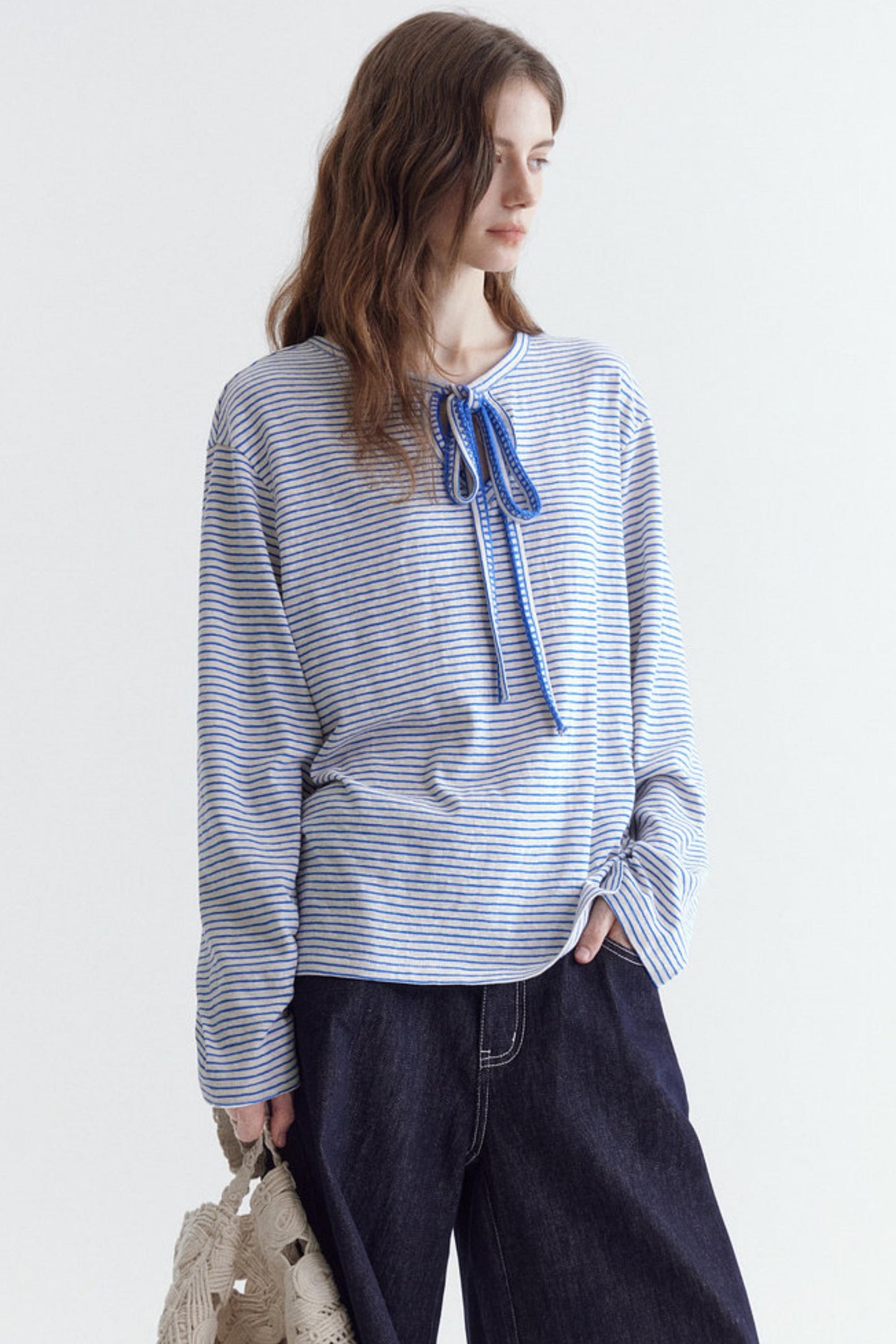 Snowflake Cotton Striped Top