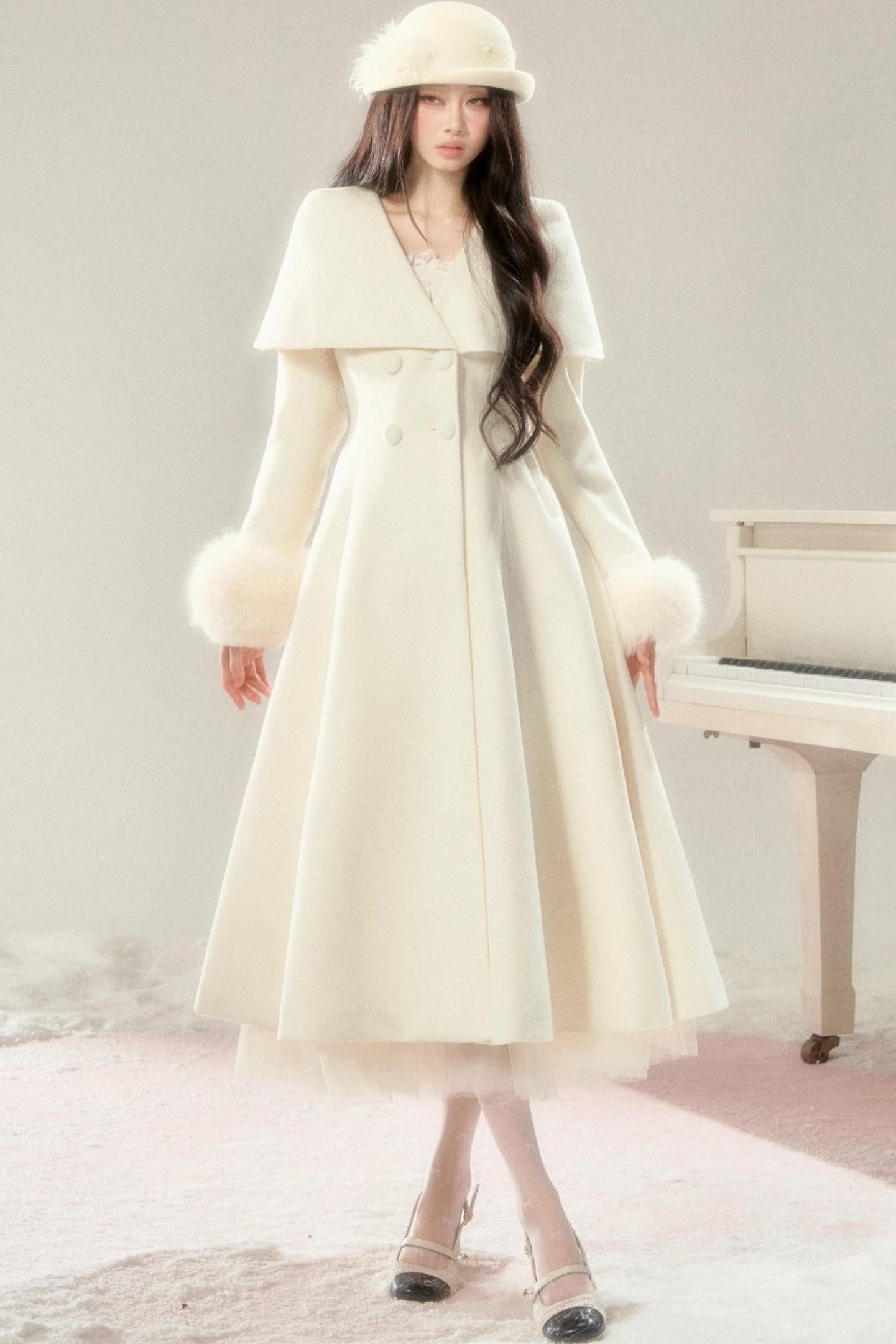 Handwritten Moonlight Wool Coat
