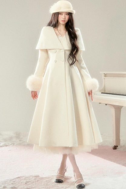 Handwritten Moonlight Wool Coat