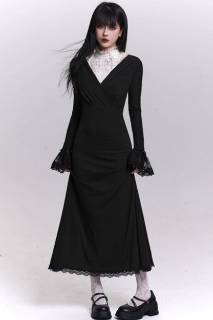 Elegant Autumn Banquet Dress