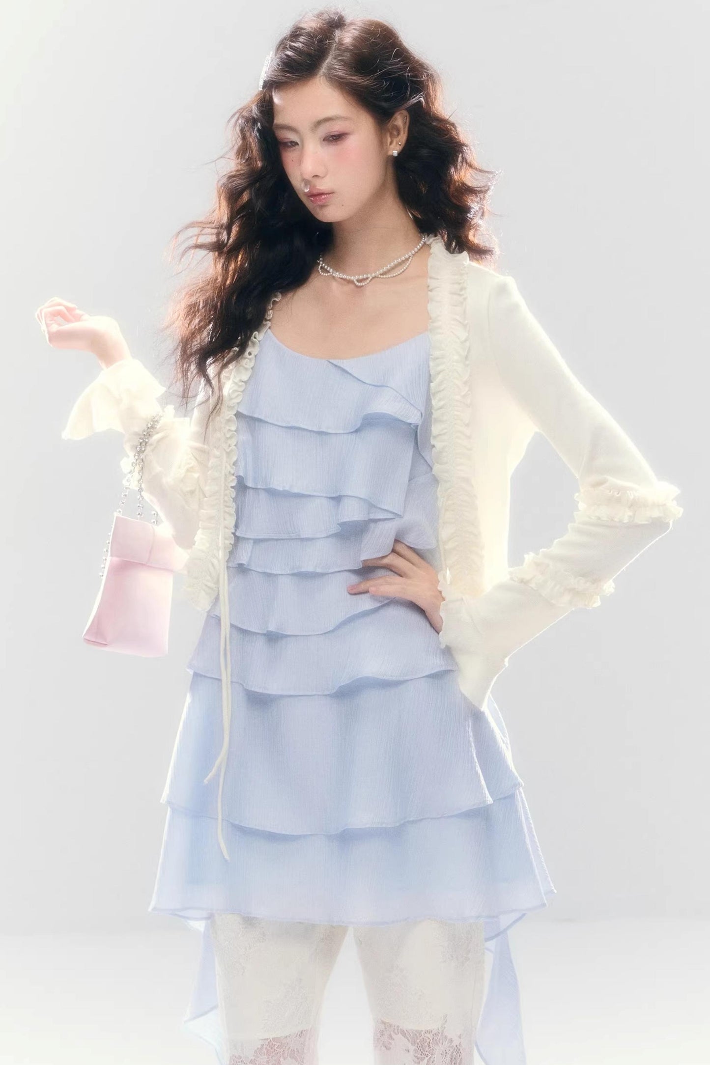 Three-Dimensional Ruffle Dress