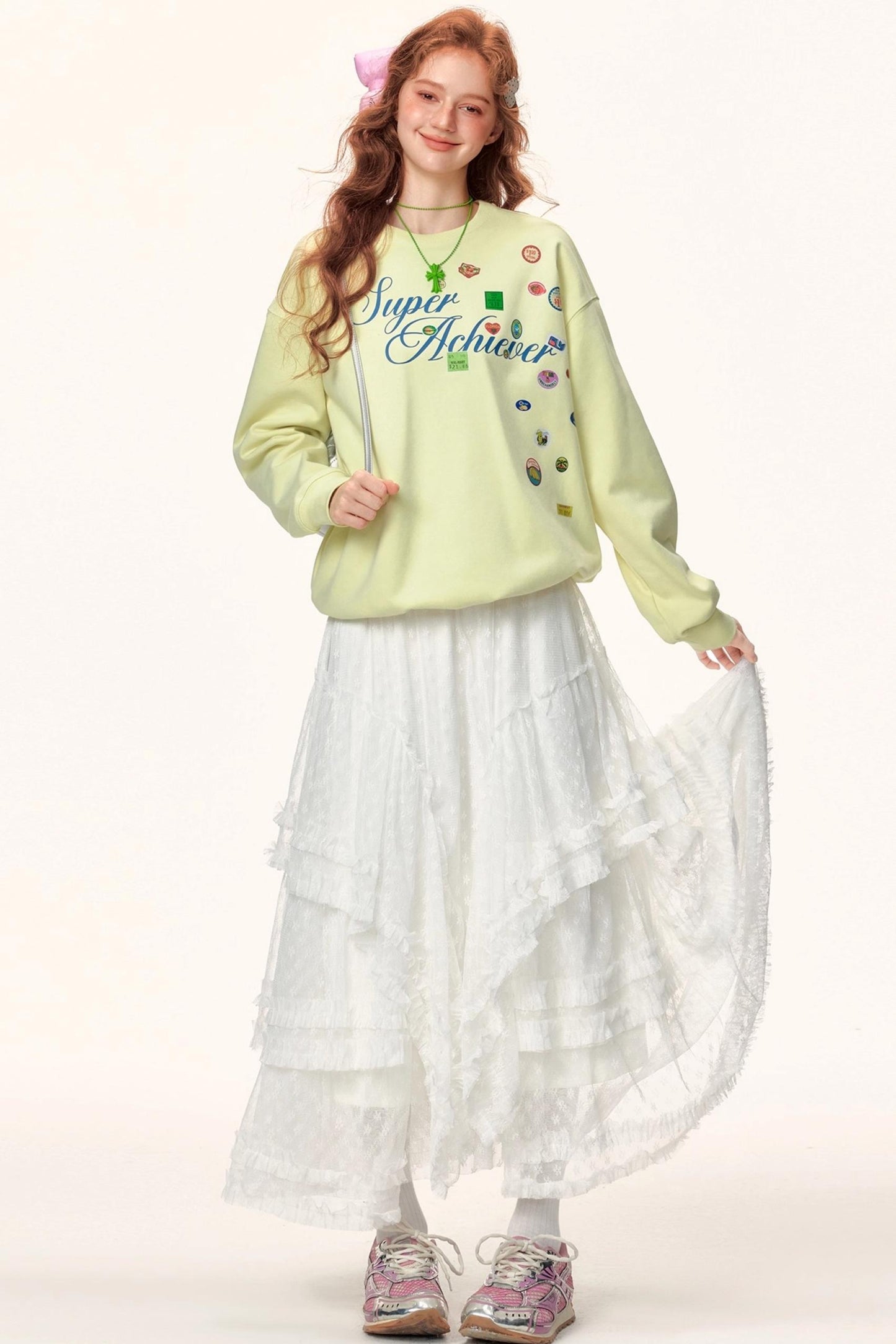 Letter Print Winter Sweater