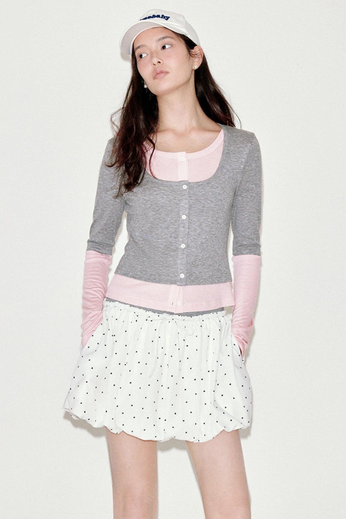 Sweet Polka Dot Bud Skirt