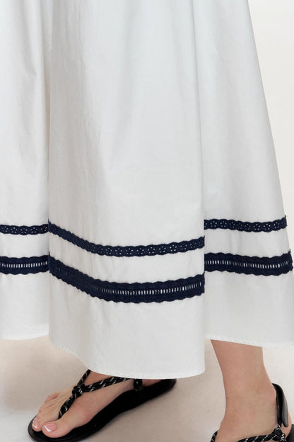 Navy Core Cotton Maxi Dress