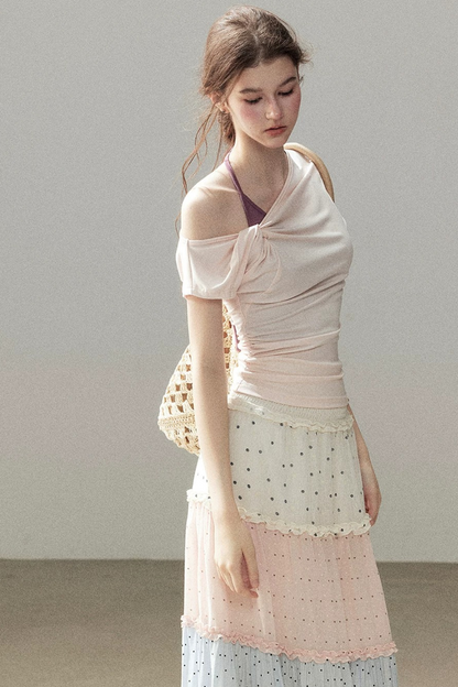Asymmetrical Off-Shoulder Top