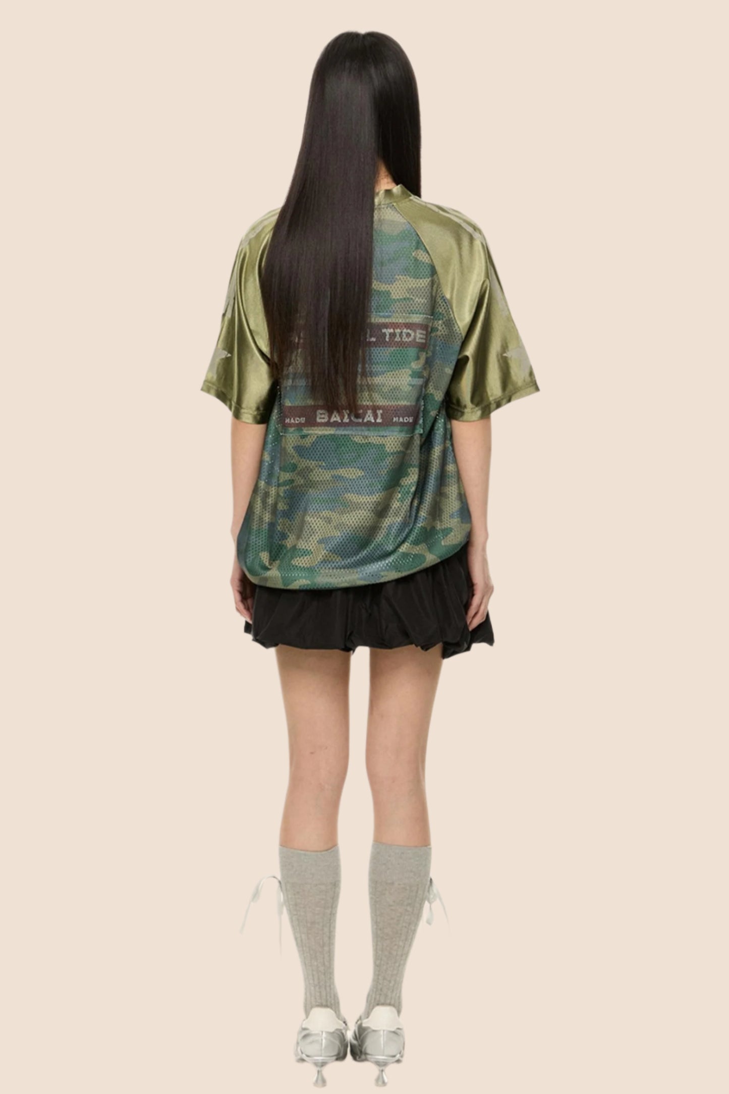 Retro Camo V-Neck Tee