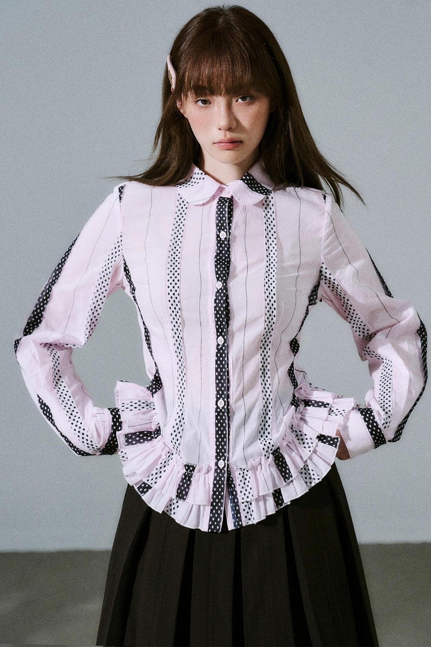 Japanese Girl Pleated Jacket Set-Up