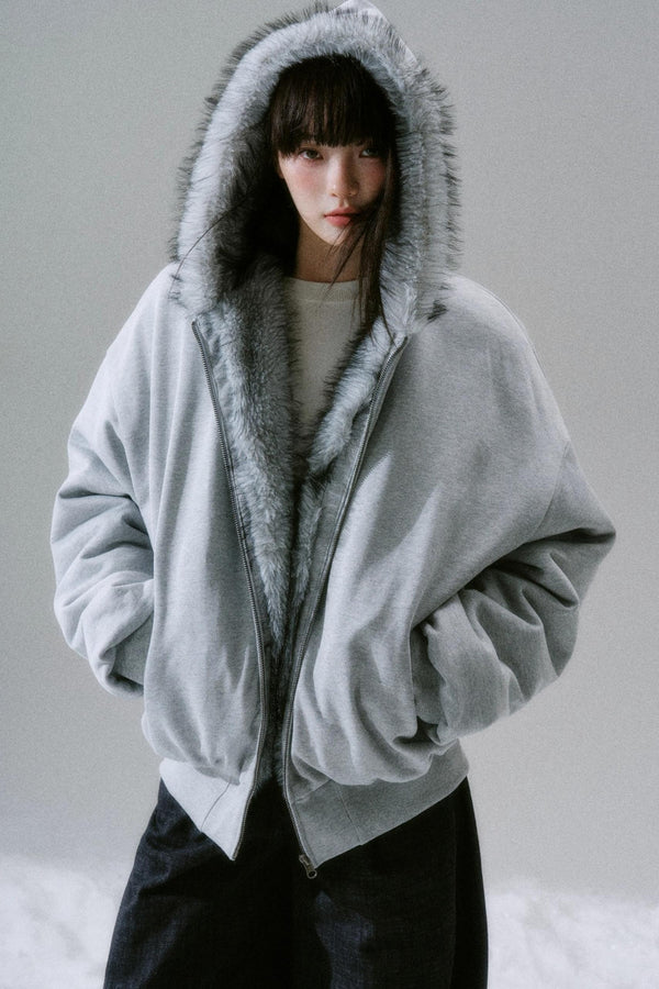 Casual Plush Reversible Jacket