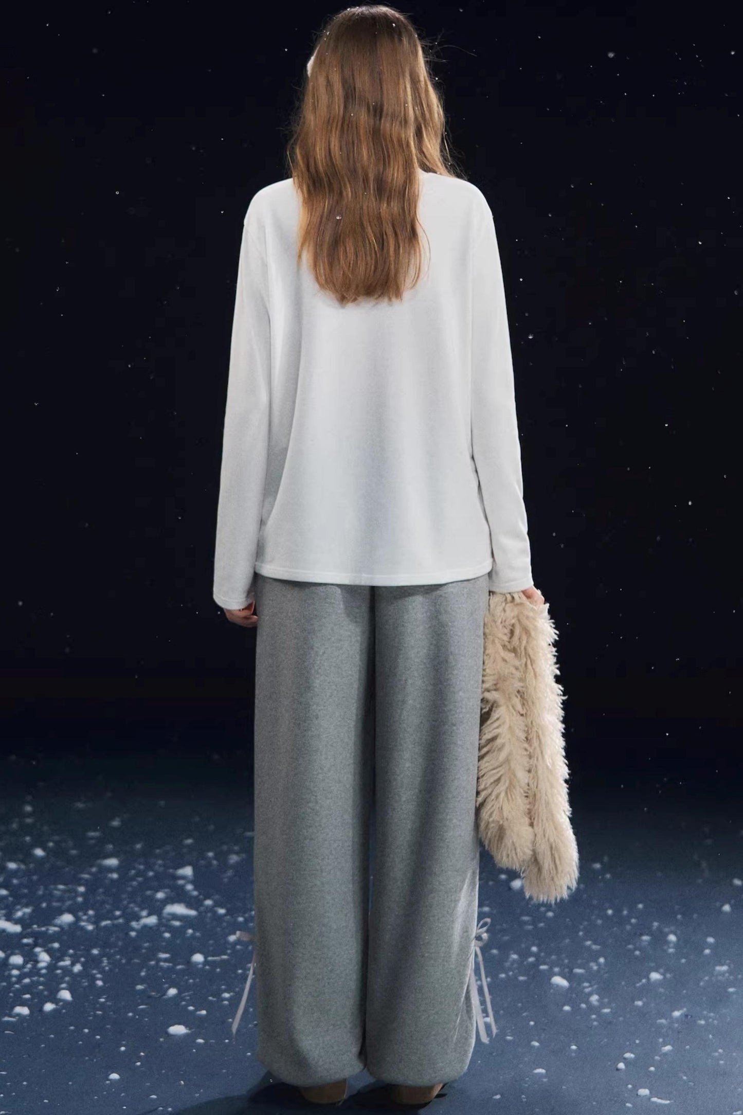 Little Deer Fluffy Blouse Top