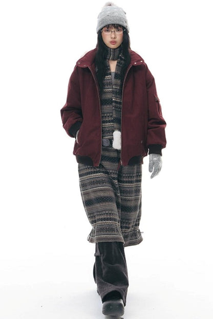 Vintage Red Cotton Jacket