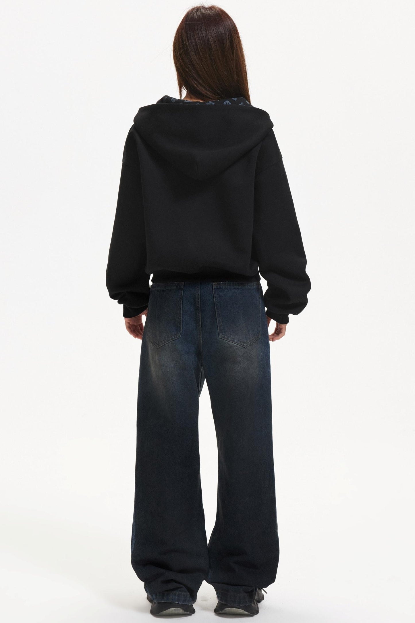 American-Style Hooded Zip Jacket