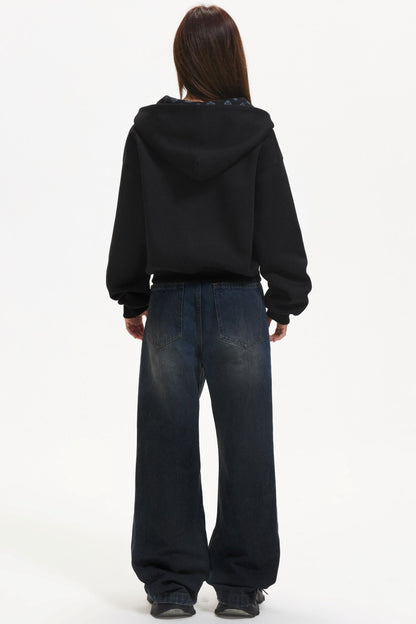 American-Style Hooded Zip Jacket