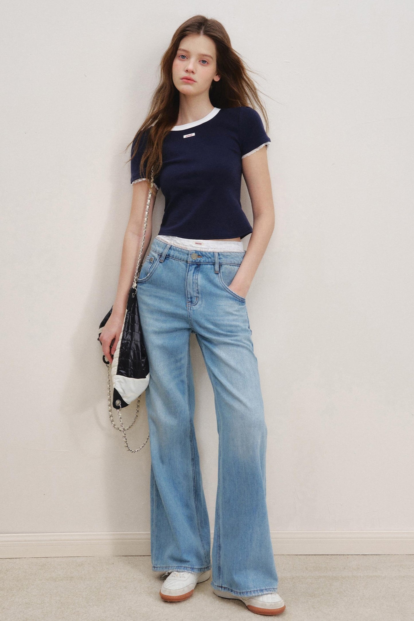 Lace Fusion Backless Top