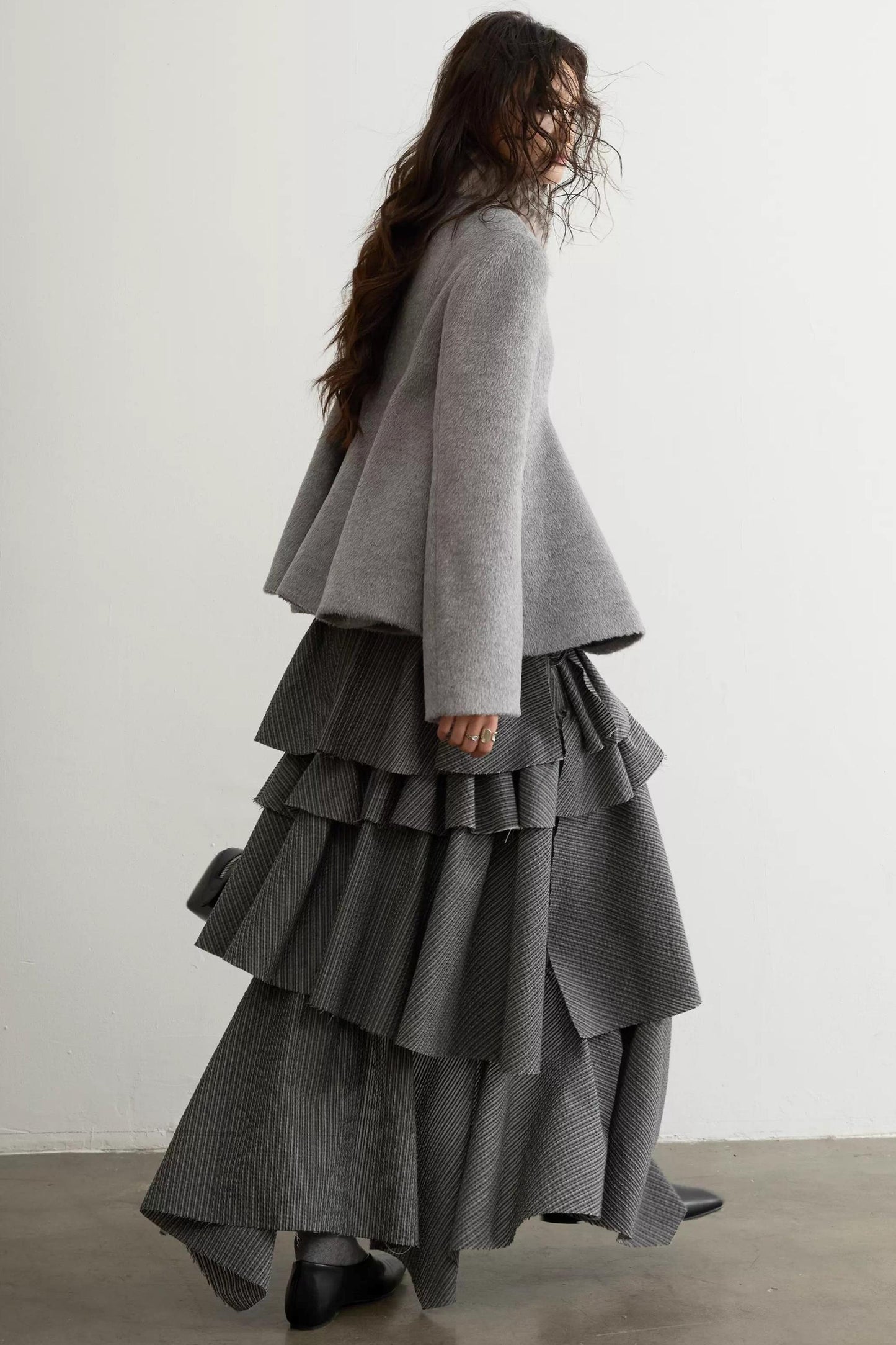 Retro Leopard Print Wool Jacket