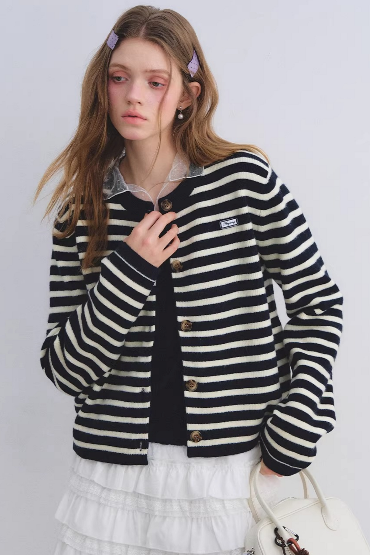 Wool Blend Retro Cardigan