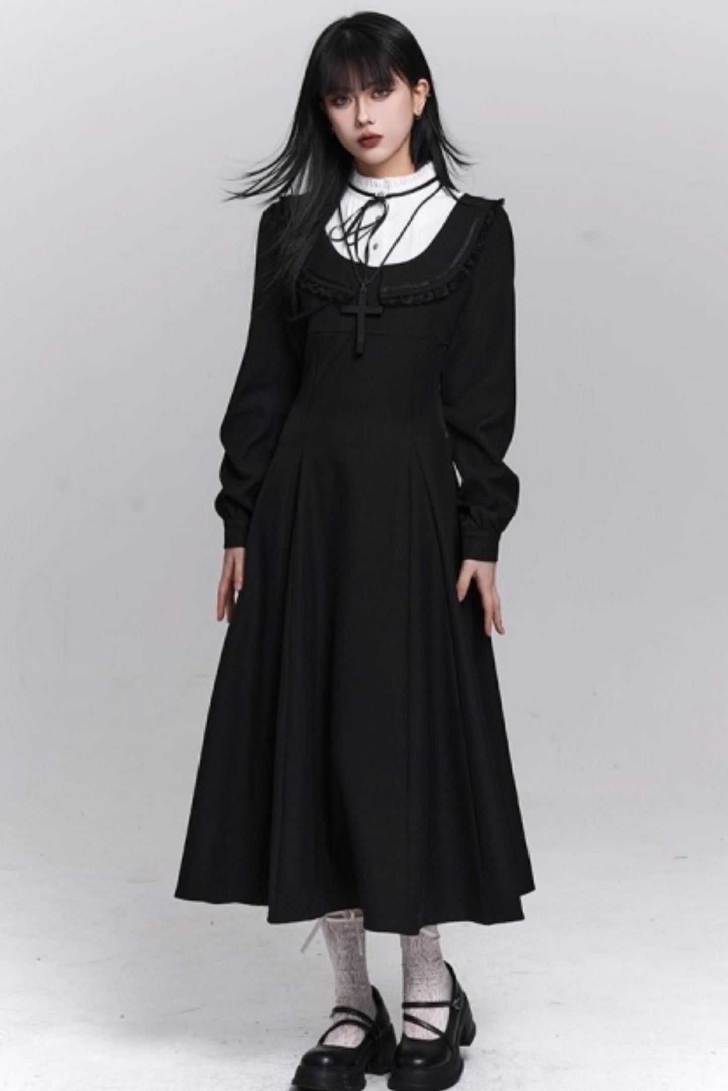 Gothic Black Long Dress