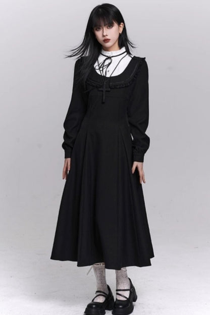 Gothic Black Long Dress