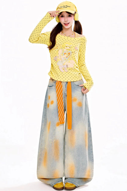 Anime Polka Dot Halter Top