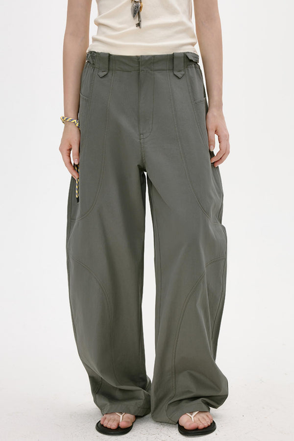 Adjustable Retro Work Pants
