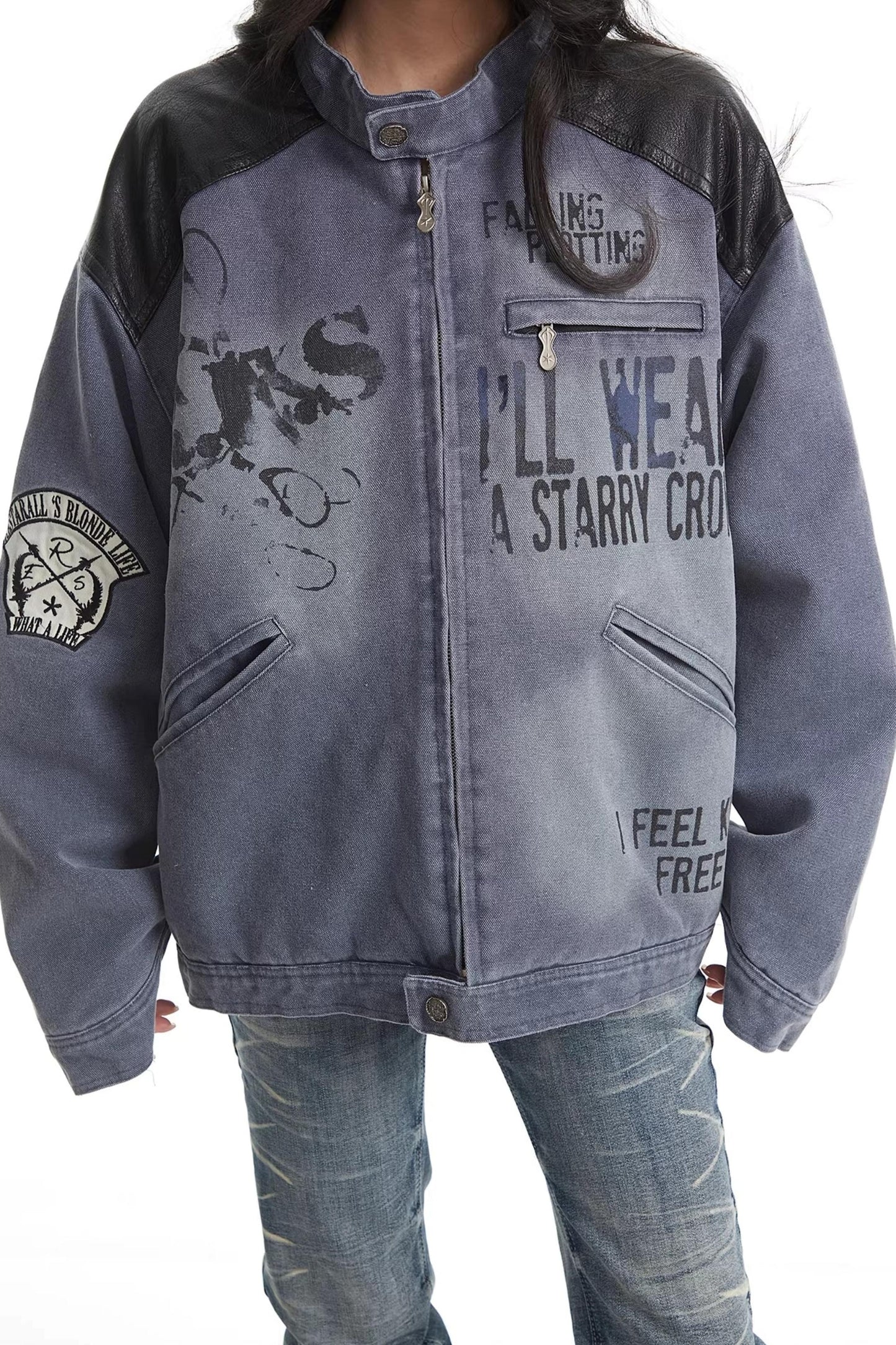 American Retro Blue Denim Jacket