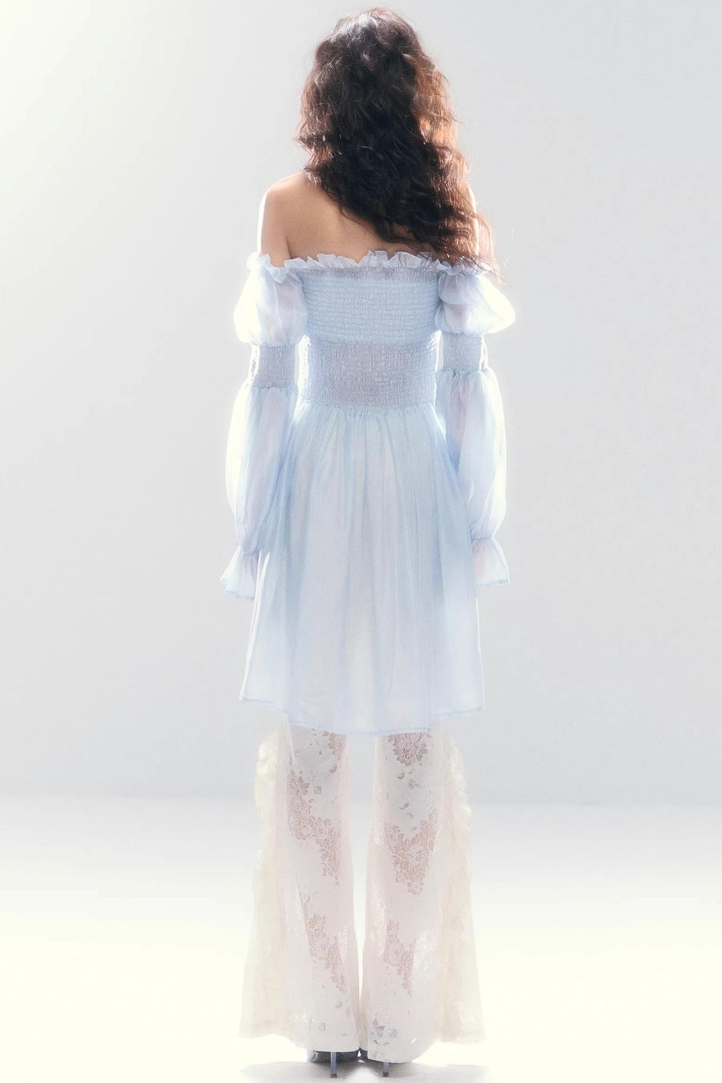 Misty French Ruched Dress