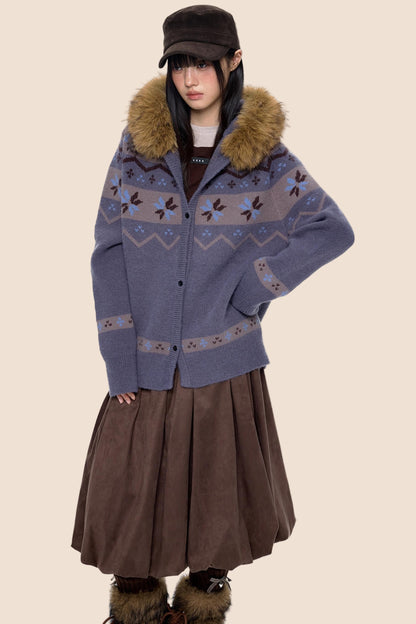 Fair Isle Sweater Jacket