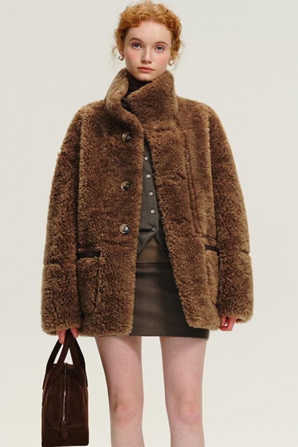 따뜻한 양면 울 리버시블 재킷 