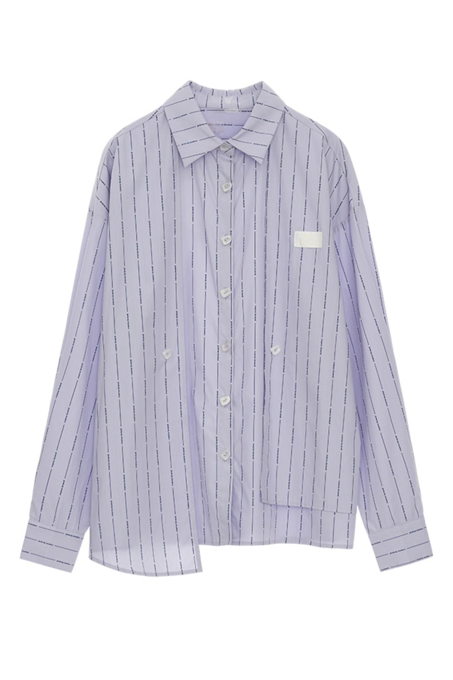 Striped Button-Down Loose Shirt