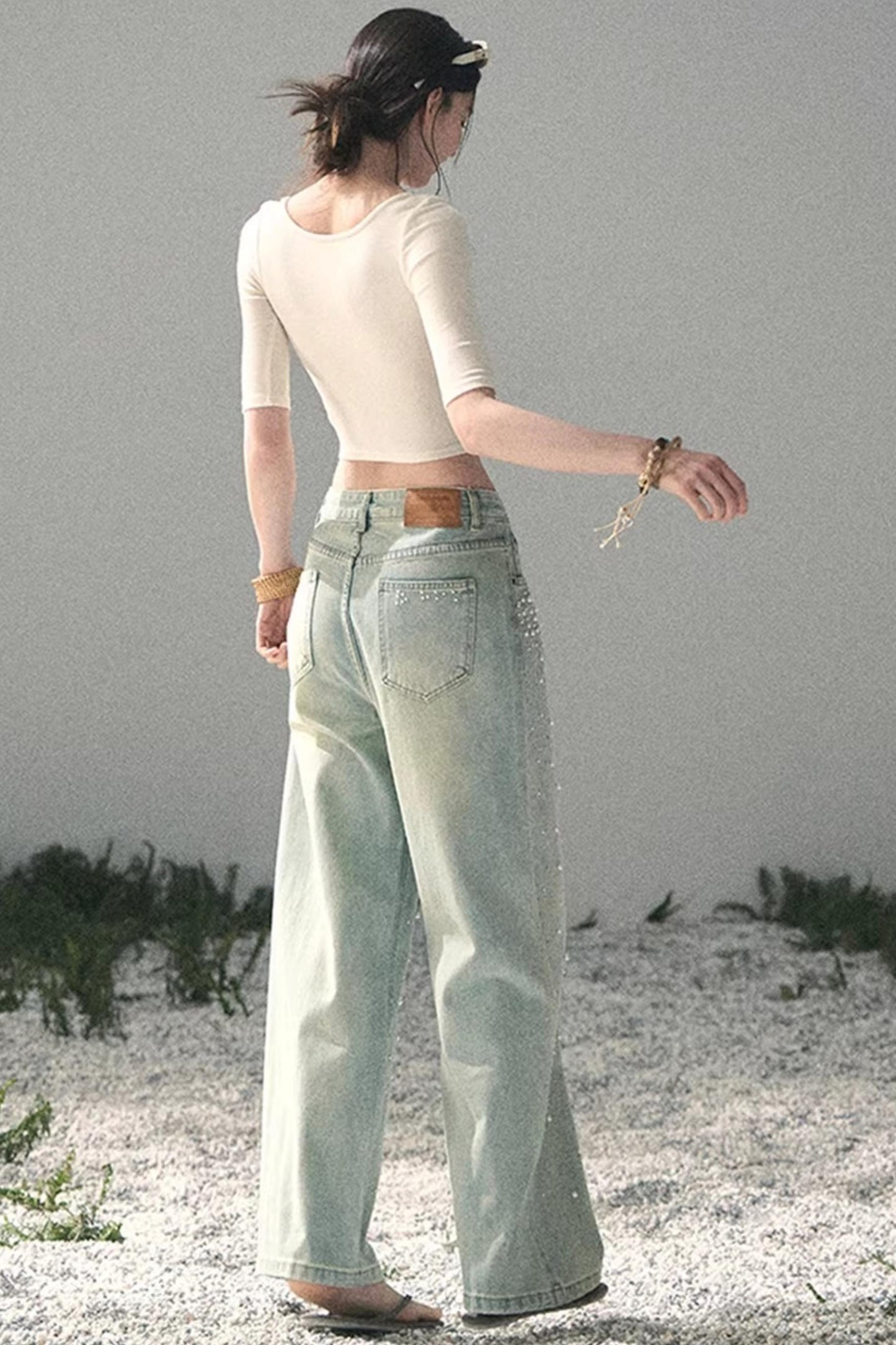 Lace Slim-Fit Cropped Top