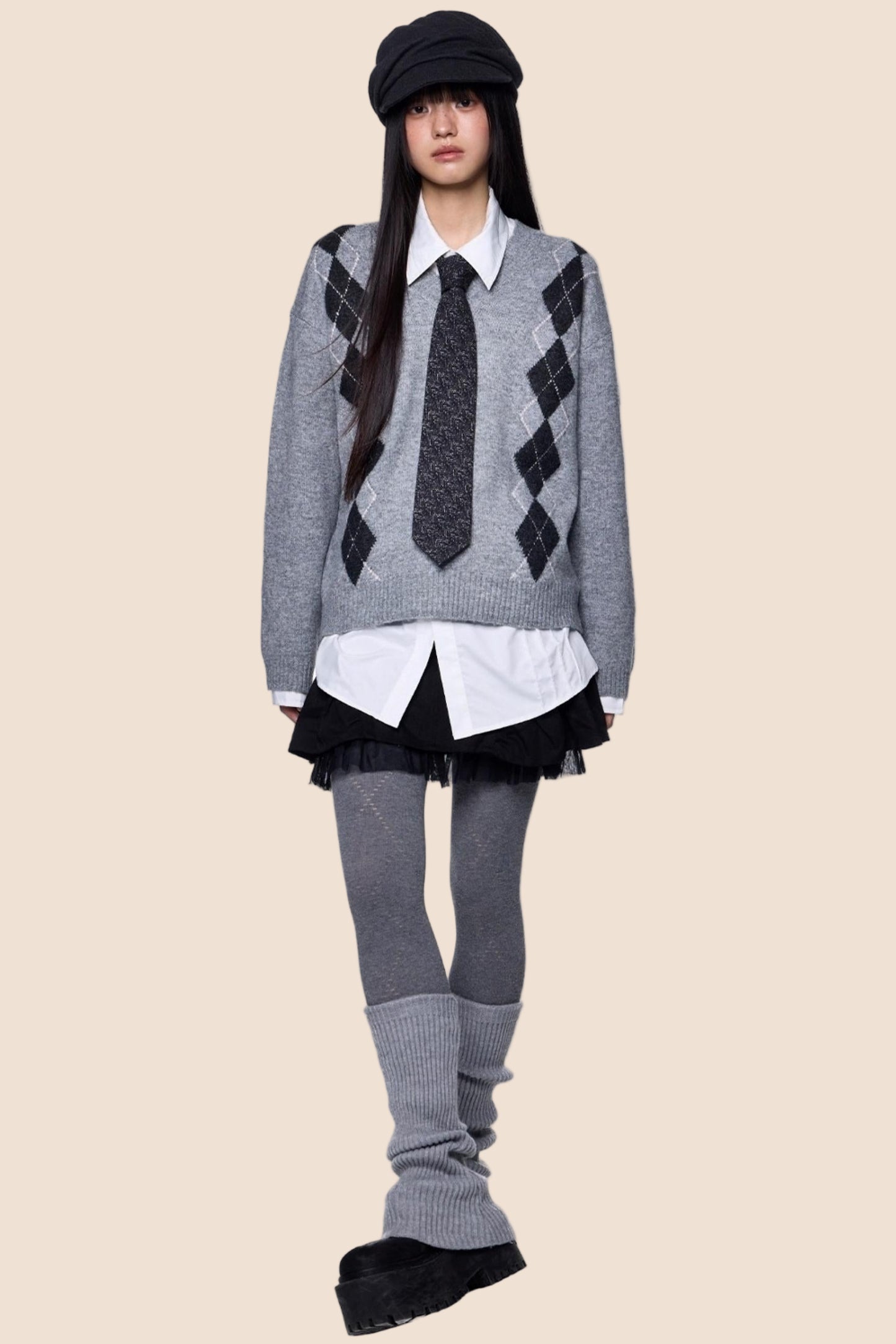 Rhizome V-Neck Knit Sweater