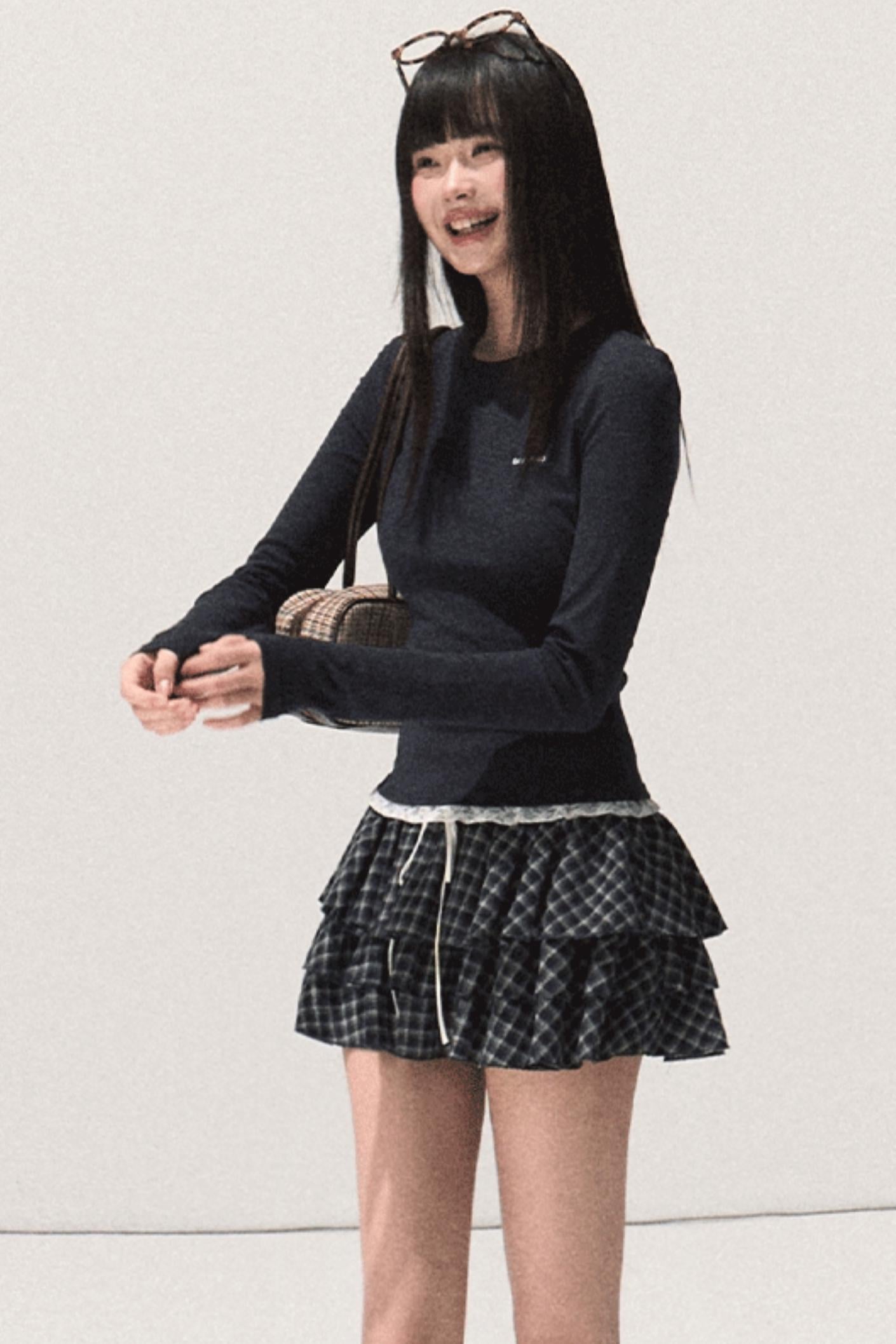 Slim Lace Long Sleeve T-shirt