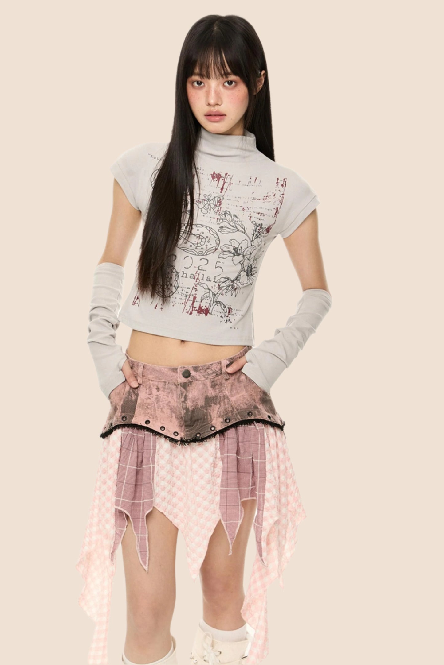 Slim Fit Short Sleeve Crop Tee