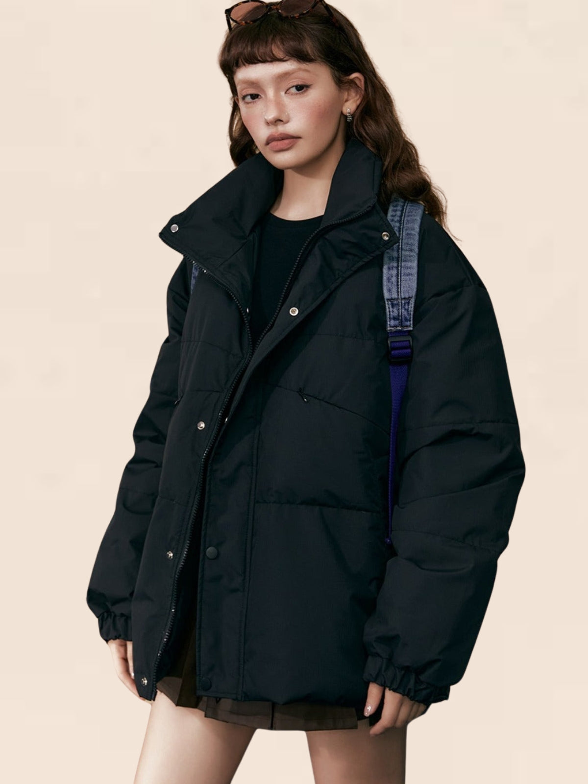 Long-sleeved Loose Down Jacket