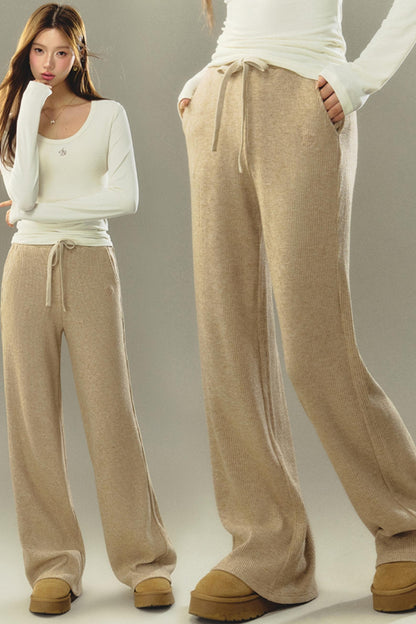 Casual Slim Fit Mop Pants