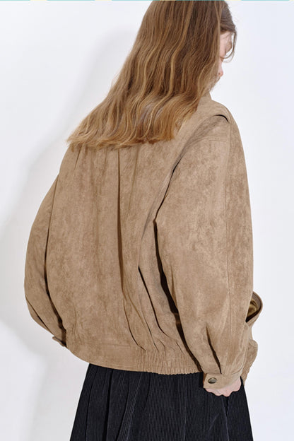 Retro Suede Quilted Jacket