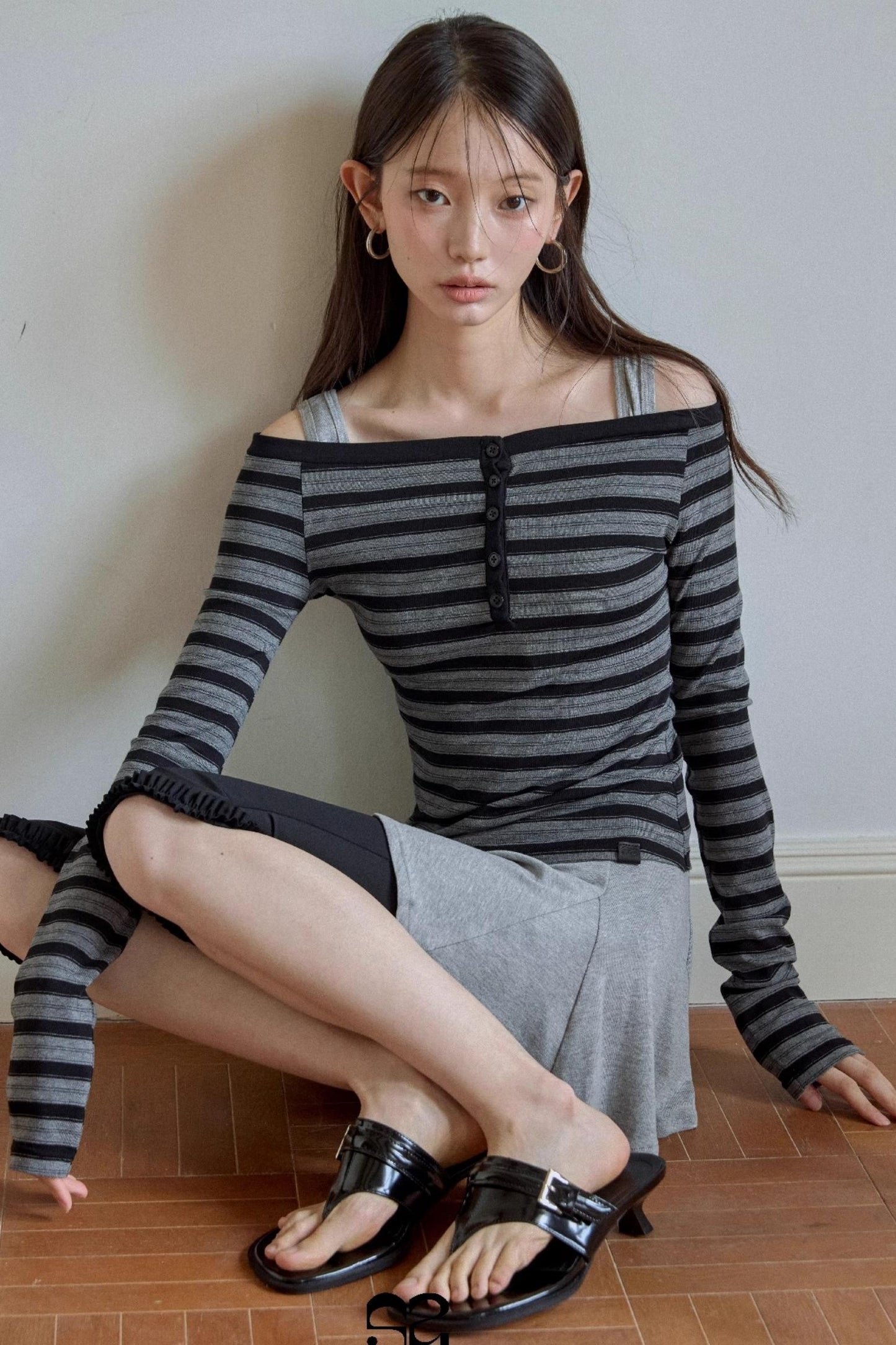 Shoulder Shirt Dress Set-Up