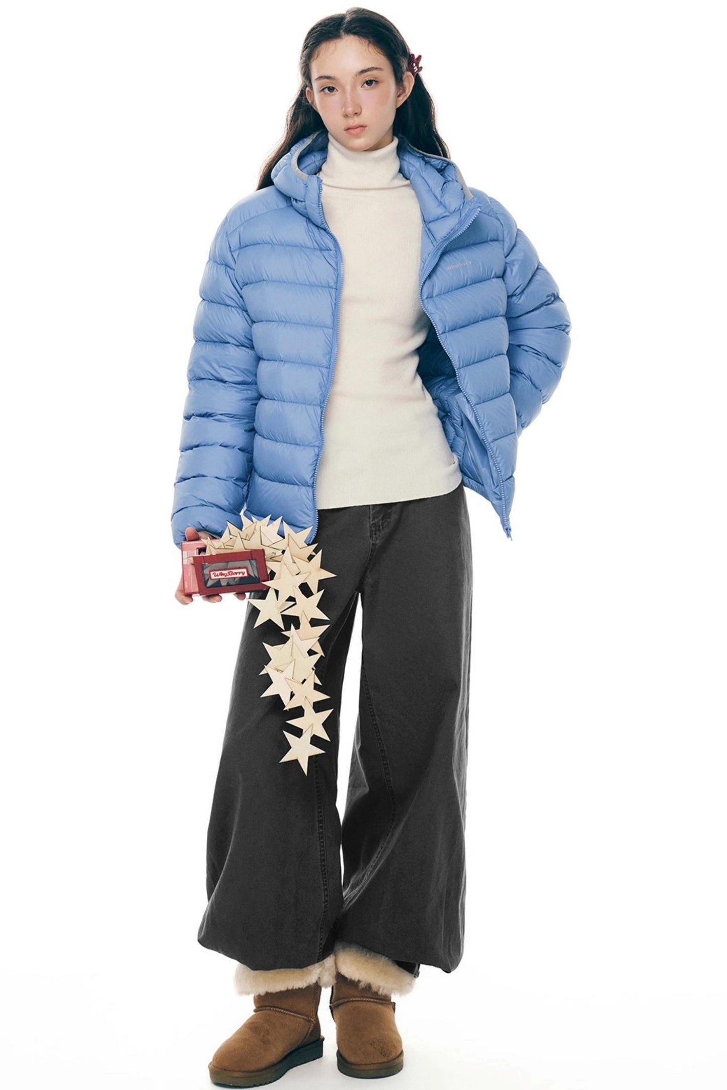 Retro Distressed Cotton Pants