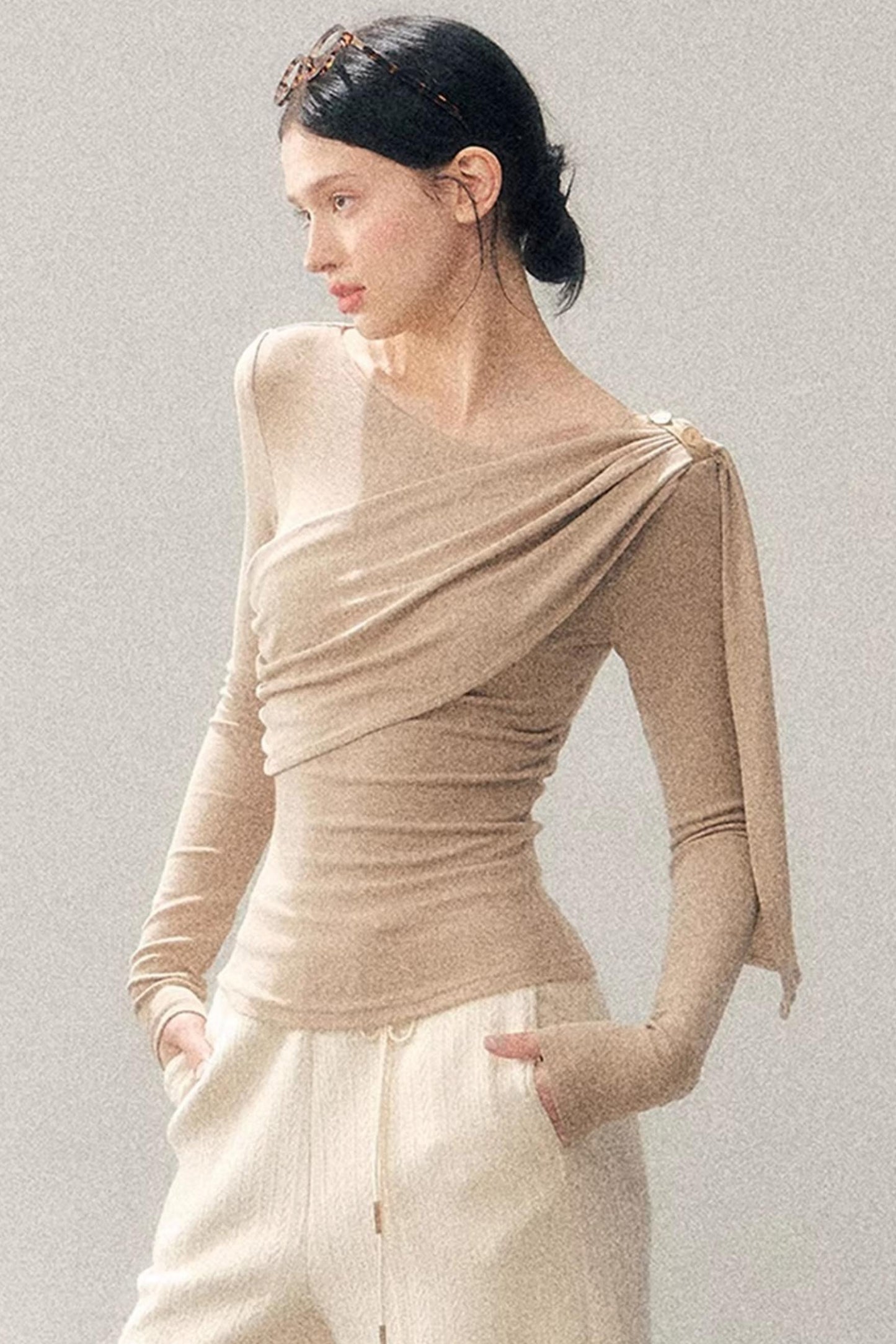 French Ribbon Design Blouse