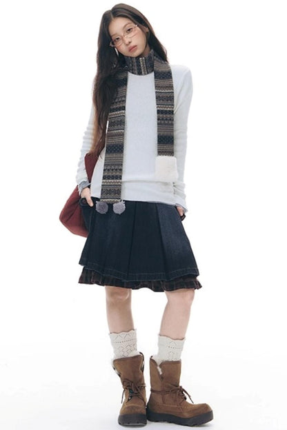 Solid Color Knitted Top