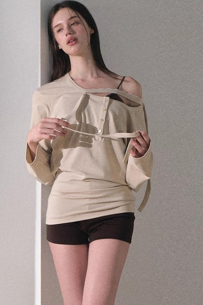 Classic Texture Slim High-Waisted Shorts