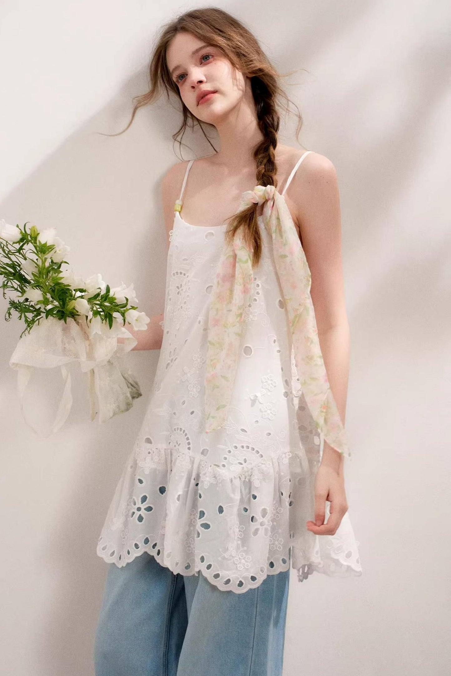 Island Chic Beaded Halter Dress