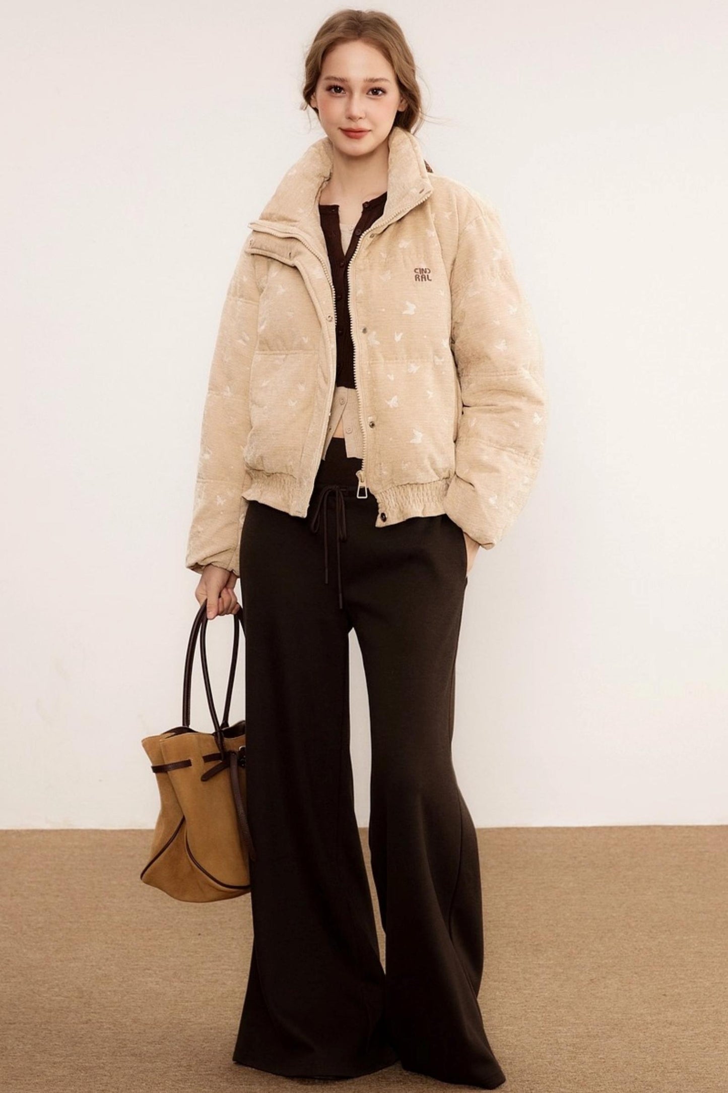 Wool Knit Wide-Leg Pants